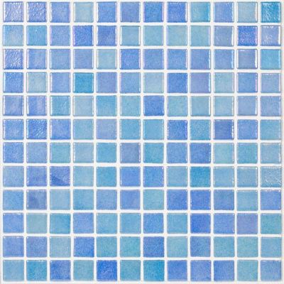 Мозаика Shell Mix Blue 551/552 (на сетке) 31.7x31.7 от Vidrepur (Испания)