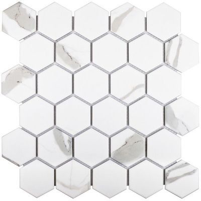 Мозаика Hexagon small Carrara Matt  (PMMT83017) 27.1x28.2x6 от StarMosaic (Китай)