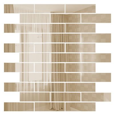 Мозаика зеркальная Бронза Б8025 ДСТ чип 80 х 25 30x30 от ДСТ (Россия)