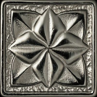 Декор SILVO-25 вставка LILY латунная 5x5 от BronzoDecor (Россия)