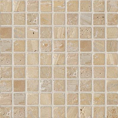 CV20013 Мозаика MOS.NAT. GOLDEN TRAVERTIN 2.5X2.5 30.5x30.5 от Colori Viva (Индия)