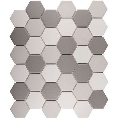 Мозаика Hexagon small Grey Mix Antislip. (JMT55221) 32.5x28.2x6 от StarMosaic (Китай)