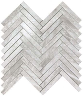 Мозаика настенная Marvel Stone Bardiglio Grey Herringbone Wall (9SHB) 30.5x30 от Atlas Concorde (Италия)