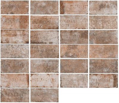 Керамогранит напольн/настен.Chicago CITY MIX OLD CHICAGO (mix 26) 10x20 от Cir Ceramiche (Италия)