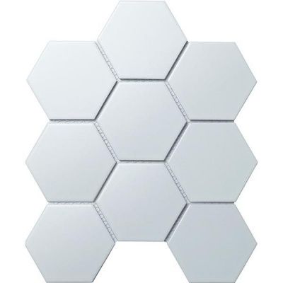 Мозаика Hexagon big White Matt (SBH1005) 25.6x29.5 от StarMosaic (Китай)
