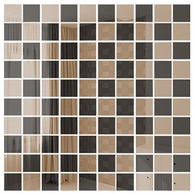 Мозаика зеркальная Бронза + Графит Б50Г50 ДСТ  чип 25 х 25 30x30 от ДСТ (Россия)