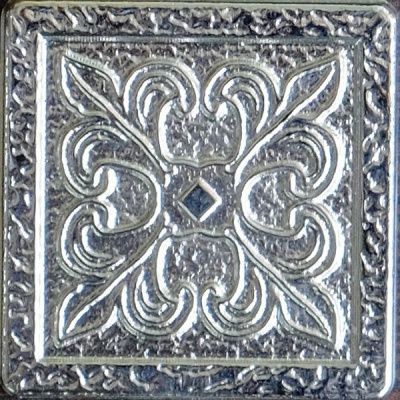 Декор SILVO-25 вставка VENZEL латунная 5x5 от BronzoDecor (Россия)