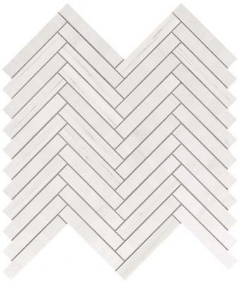 Мозаика настенная Marvel Stone Bianco Dolomite Herringbone Wall (9SHD) 30.5x30 от Atlas Concorde (Италия)