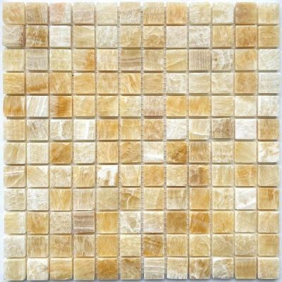 Мозаика PIX306 из оникса Honey onyx (23x23) 30.5x30.5x8 от Pixmosaic (Китай)