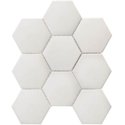 Мозаика Hexagon big White Antislip (JFQ51011) 25.6x29.5x6 от StarMosaic (Китай)