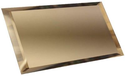 Прямоугольная зеркальная бронзовая плитка с фацетом 10мм ПЗБ1-01 24x12 от ДСТ (Россия)