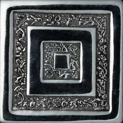 Декор SILVO-25 вставка INFINITY латунная 5x5 от BronzoDecor (Россия)