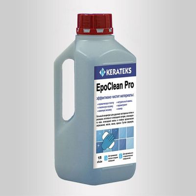 "Очиститель от разводов и ост. эпокс. затирки ""EpoClean Pro""белый 1кг" от Kerateks (Россия)