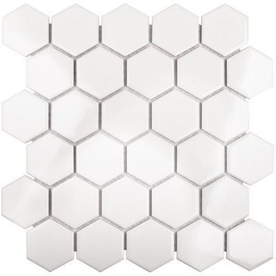 Мозаика Hexagon small White Glossy (IDL1001) 27.8x26.5x6 от StarMosaic (Китай)