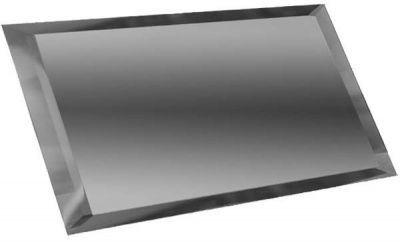 Прямоугольная зеркальная графитовая плитка с фацетом 10мм ПЗГ1-01 24x12 от ДСТ (Россия)