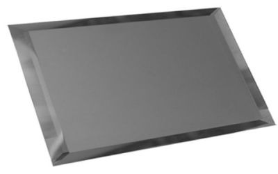 Прямоугольная зеркальная графитовая матовая плитка с фацетом 10мм ПЗГм1-01 12x24 от ДСТ (Россия)
