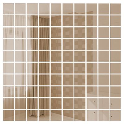 Мозаика зеркальная Бронза Б25 ДСТ чип 25 х 25 30x30 от ДСТ (Россия)