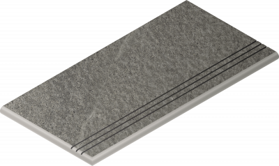 Карбон Ступень Закругленная Грип Левая 30X60