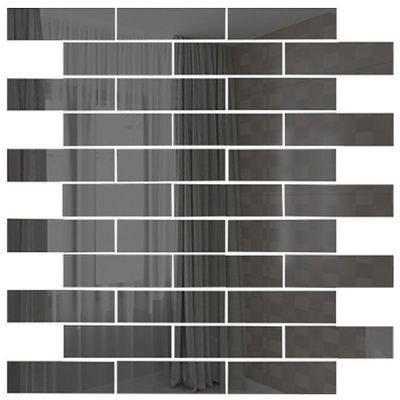 Мозаика зеркальная Графит Г8025 ДСТ чип 80 х 25 30x30 от ДСТ (Россия)