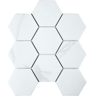 Мозаика Hexagon big Carrara Matt (PMFQ82223) 25.6x29.5x6 от StarMosaic (Китай)