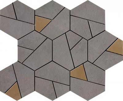 Мозаика Boost Smoke Mosaico Hex Yellow (AN68) 25x28.5 от Atlas Concorde (Италия)