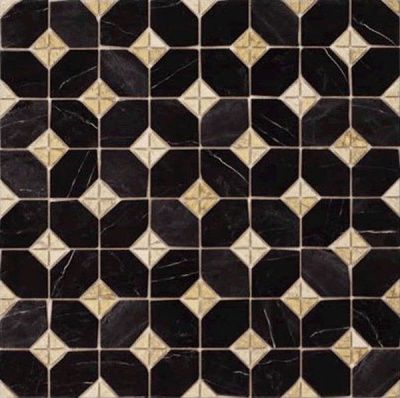 Керамогранит Iliada-PR Negro 43.5x43.5 от Vives Ceramica (Испания)