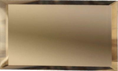 Прямоугольная зеркальная бронзовая плитка с фацетом 10 мм (ПЗБ1-100 ) 20x10 от ДСТ (Россия)