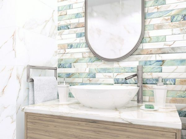 На фото Плитка NEVADA (Alma Ceramica)