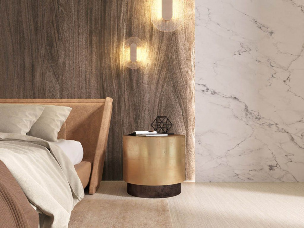 На фото Плитка СУПЕРМАКСИ: MARBLE КАПРАЯ (Kerama Marazzi)