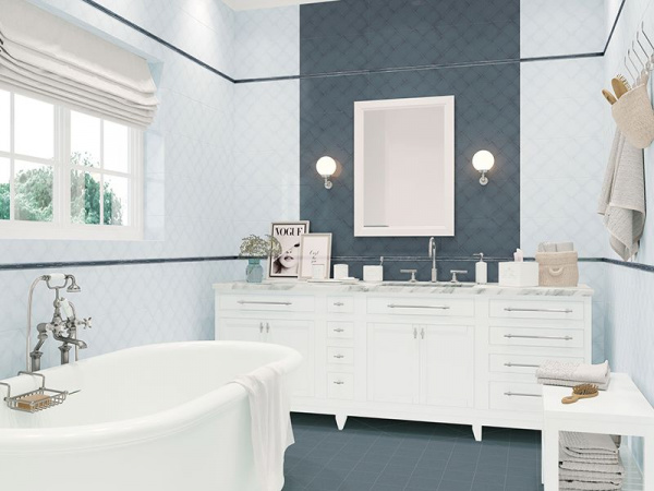 На фото Плитка ADELE ARCTIC/LATTE (New Trend)