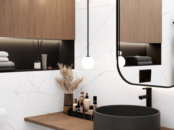 На фото Плитка 60*120 (LAPARET ИНДИЯ)