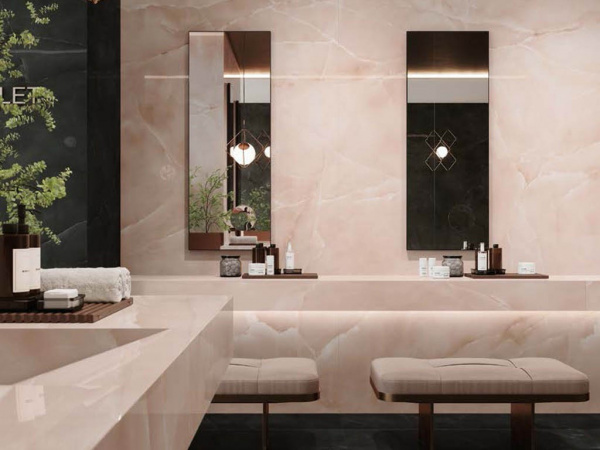 На фото Плитка MARVEL ONYX (Atlas Concorde Италия)