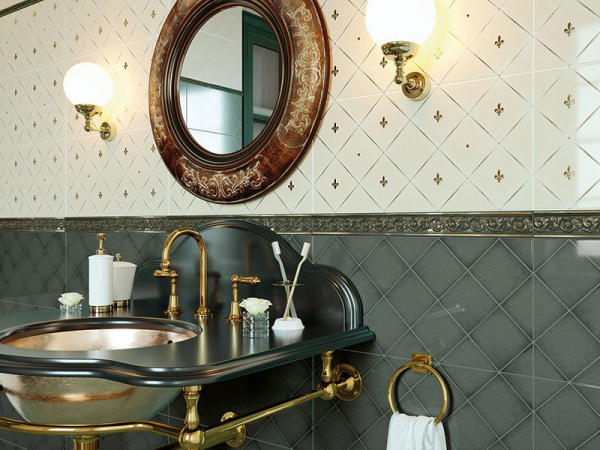 На фото Плитка ADELE ARCTIC/LATTE (New Trend)