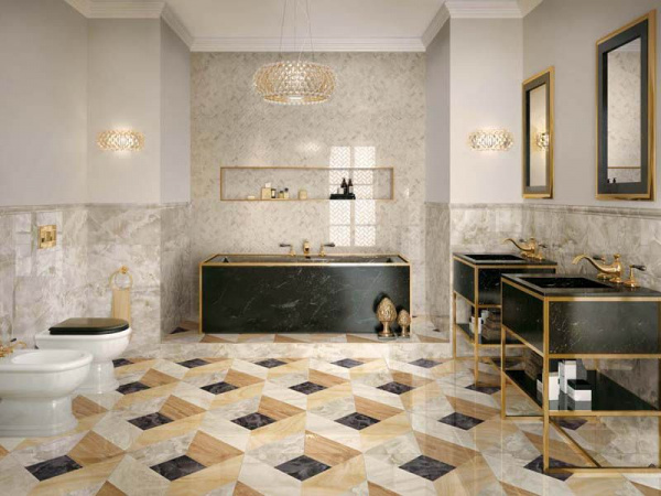 На фото Плитка SUPERNOVA ONYX WALL (Atlas Concorde)