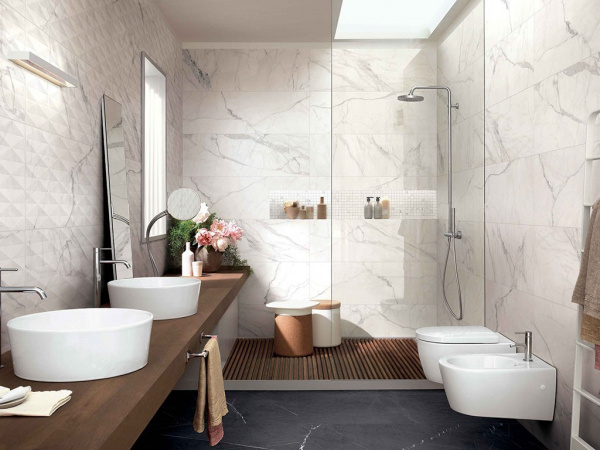 На фото Плитка ALLMARBLE WALL (Marazzi Italy)
