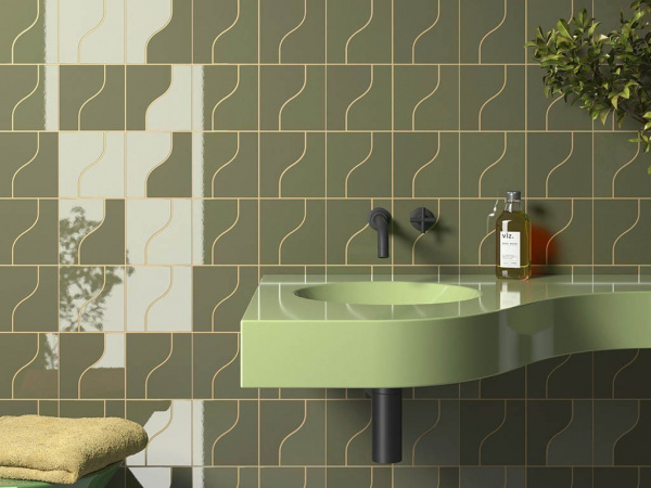 На фото Плитка CURVE (Equipe Ceramicas)