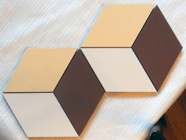 На фото Плитка ГЕКСАГОН РОМБ (Топ Рус)