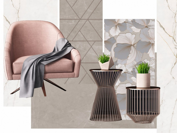 На фото Плитка БЛЮМ/BLUM (Lasselsberger Ceramics)