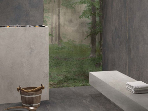 На фото Плитка BLEND CONCRETE (ABK Ceramiche)