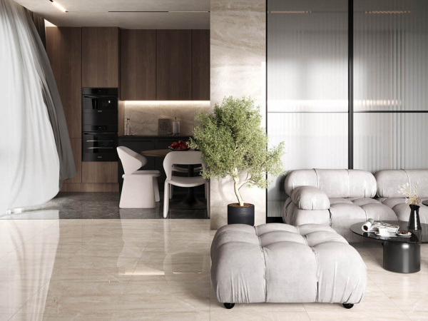 На фото Плитка 60*60 (LAPARET ИНДИЯ)