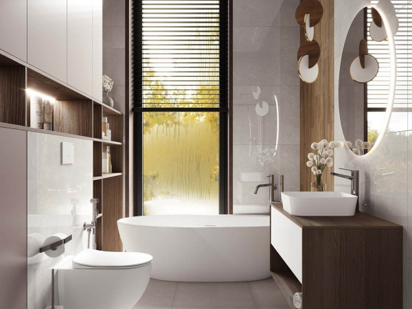 На фото Плитка 60*120 (LAPARET ИНДИЯ)