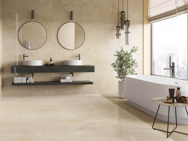 На фото Плитка MARVEL ONYX (Atlas Concorde Италия)