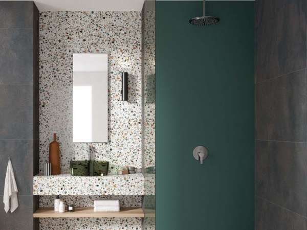 На фото Плитка BLEND CONCRETE (ABK Ceramiche)