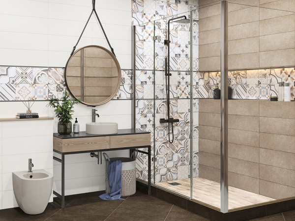 На фото Плитка COSTA RICA (Alma Ceramica)