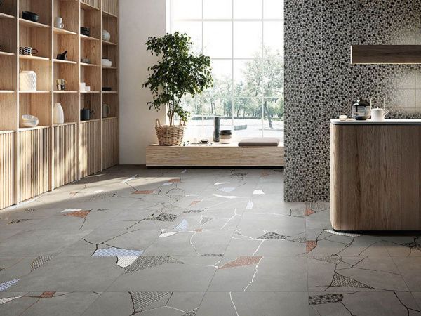 На фото Плитка KINTSUGI (Fioranese Ceramica)