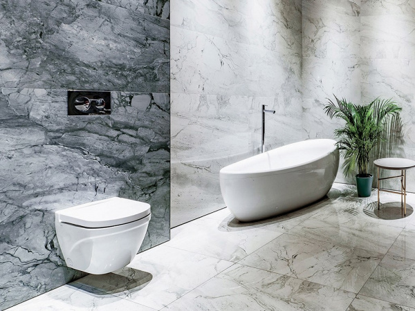 На фото Плитка 60x120 (Graniser)