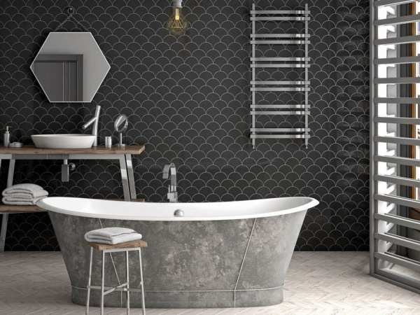 На фото Настенная плитка SCALE (Equipe Ceramicas)