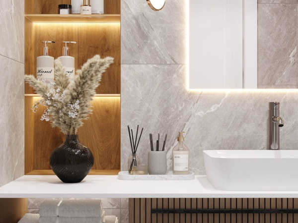 На фото Плитка 60*120 (LAPARET ИНДИЯ)