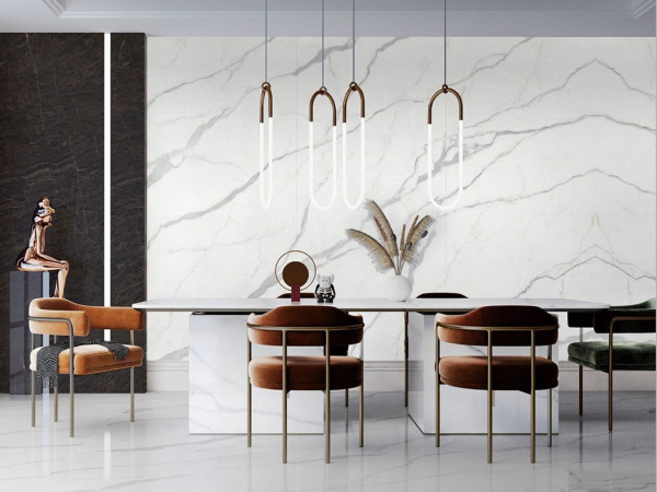 На фото Плитка STATUARIO (Moreroom)