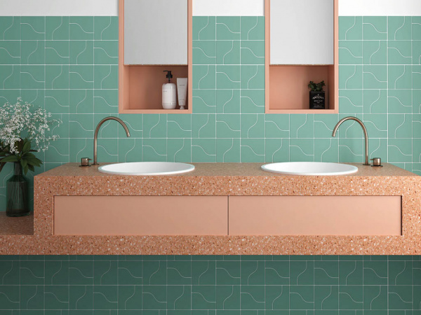 На фото Плитка CURVE (Equipe Ceramicas)